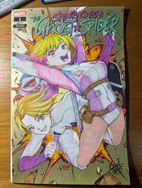 Image 2 of * NEW * Spider-Gwen , Gwenpool & Jeff the Landshark Comic Blank Cover // Ruby Ling (eSoul) 