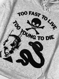 Image 3 of TOO FAST HOODIE GRAU