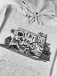 Image 3 of THROW UP HOODIE GRAU