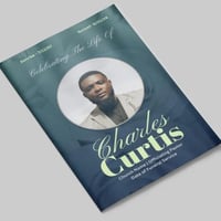 Image 1 of 4 Page Funeral Program Template | Floral Green and Blue 8.5x11 | Fully Editable Canva