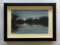 Image 1 of Full Moon Over the River (framed)