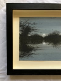 Image 2 of Full Moon Over the River (framed)
