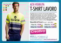 T-Shirt Lavoro Alta Visibilità