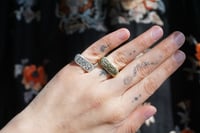 Image 3 of Silver Divine Gate Pinky Signet