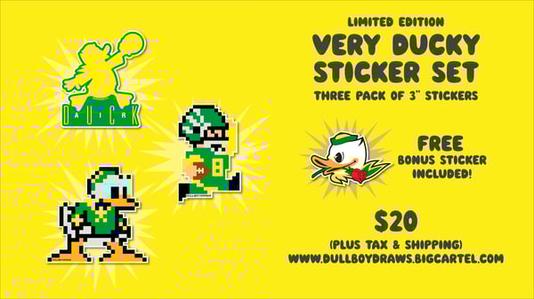 Image of VERY DUCKY STICKER SET, Limited Edition Sticker Pack