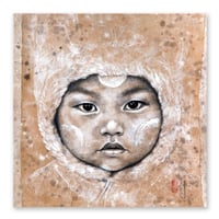 Image 1 of Tirage sur papier d'art - "Bébé Lune" - Birmanie - 30x30 cm