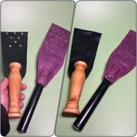 Image 1 of Double sided leather slappers