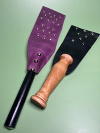 Image 3 of Double sided leather slappers
