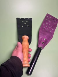 Image 4 of Double sided leather slappers