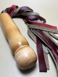Image 1 of Stingy burgundy & gray flogger