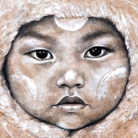 Image 3 of Tirage sur papier d'art - "Bébé Lune" - Birmanie - 30x30 cm