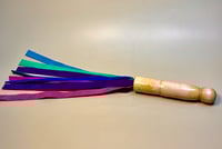 Image 2 of Nyancat inspired rainbow suede flogger