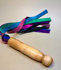 Image 4 of Nyancat inspired rainbow suede flogger