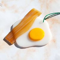 Image 2 of Fused Glass Eggs & Bacon