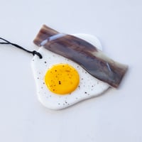 Image 4 of Fused Glass Eggs & Bacon