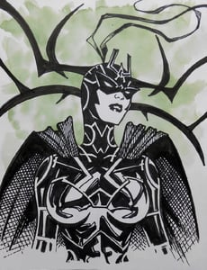 Image of HELA INK AND WATERCOLOR PAINTING