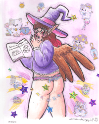 MAGIC SPELL Original Watercolor Painting