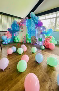 Image 1 of Blue Sequin Wall