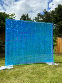Image 2 of Blue Sequin Wall