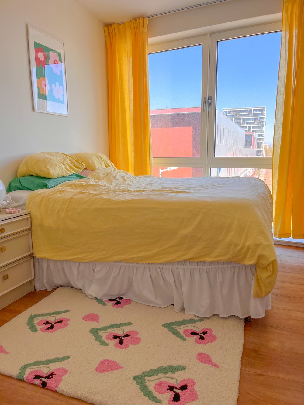 Image of Pink pansy rug