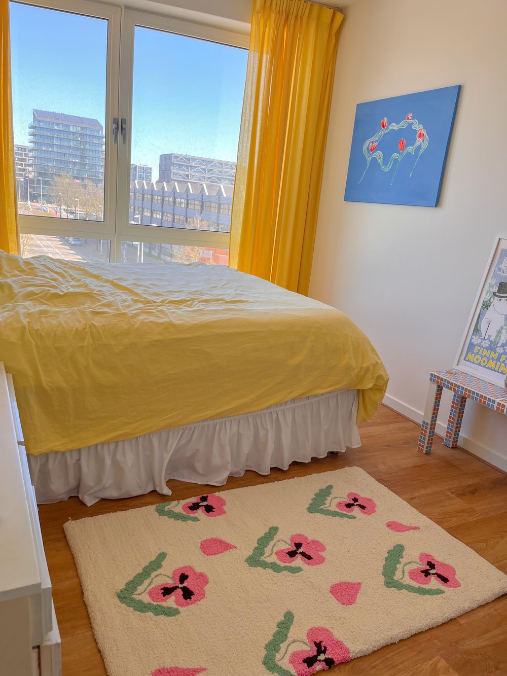 Image of Pink pansy rug