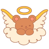 Angel Bear Sticker