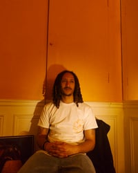 Image 2 of AMOUR ET PATIENCE TEE / FLEUR ORANGE