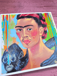 Image 2 of Frida Kahlo and Fulang Chang Art Print