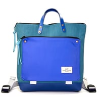 Image 1 of Mochila Book Holder cuadrada  azul