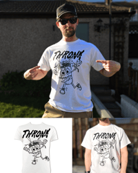 Thronk - Aarson Fyre tee in white