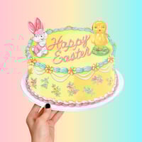 Image 2 of Happy Easter cake plaque 