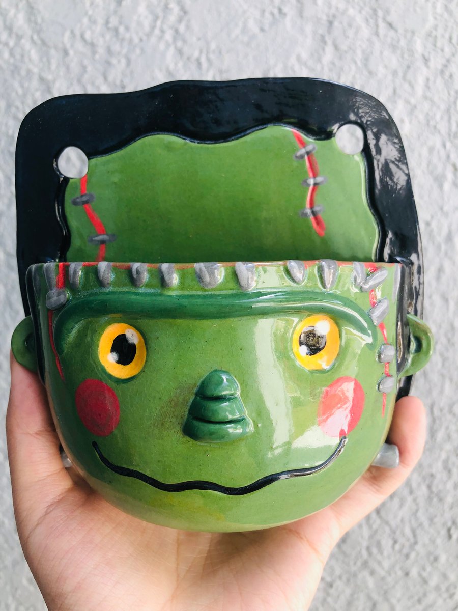 Frankenstein's Monster Planter | Cute and Clay