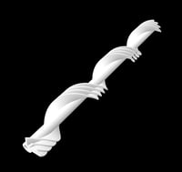 Image 1 of Digital Download: 'Quad Helix 3 wrap' .stl resin 3D printer files! Prints a 3 wrap quad helix insert