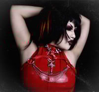 Image 1 of CRUCIFIX | CUSTOM MADE TO FIT | CHAINED SPIKED COLLAR HARNESS