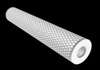 Image 2 of Honeycomb ring .stl 3D printer file! One single print will yield twelve 1.25" X .50" ring blanks