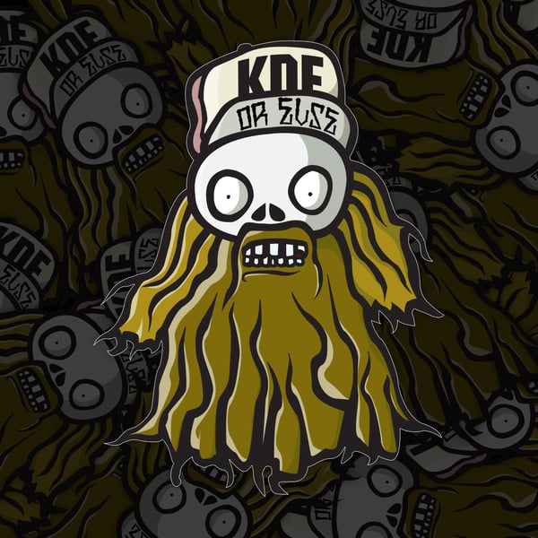 Image of KDF Skull Sticker