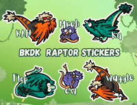 Image 1 of BKDK Raptor Stickers