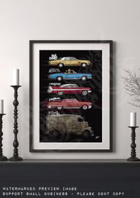 Image 6 of Classic Horror Vehicles Art Print