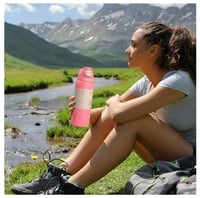 Image 4 of Owala “Hyper Flamingo” 24 Oz./32 Oz. FreeSip™️ Water Bottle 