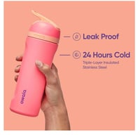 Image 3 of Owala “Hyper Flamingo” 24 Oz./32 Oz. FreeSip™️ Water Bottle 