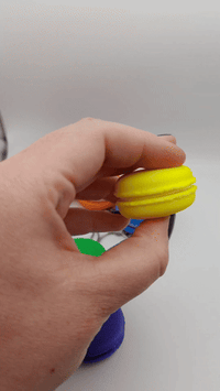 Image 5 of CLICKY MACARON FIDGET KEYCHAIN