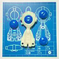 Image 1 of Glow-In-The-Dark Pocketnaut - Blue Faces!