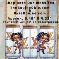Betty Lou Double Sided Uv Dtf Wrap Inspired  W0747 LV