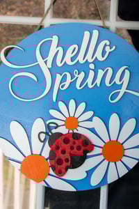 Image 6 of Hello Spring Door Sign
