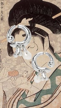 Image 1 of Mother of Pearl Hoops