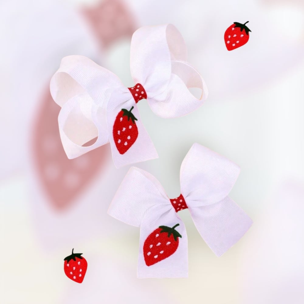 Image of Strawberry Bows set of 2