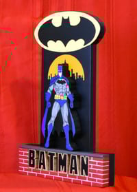 Image 2 of Batman 3D Wooden Diorama Wall Décor