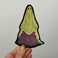 worm ghost sticker 