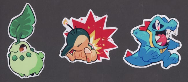 Starter Pokemon sticker packs!