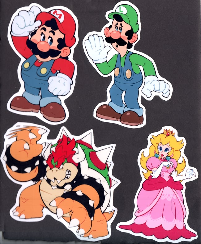 Mario and Zelda Sticker Packs
